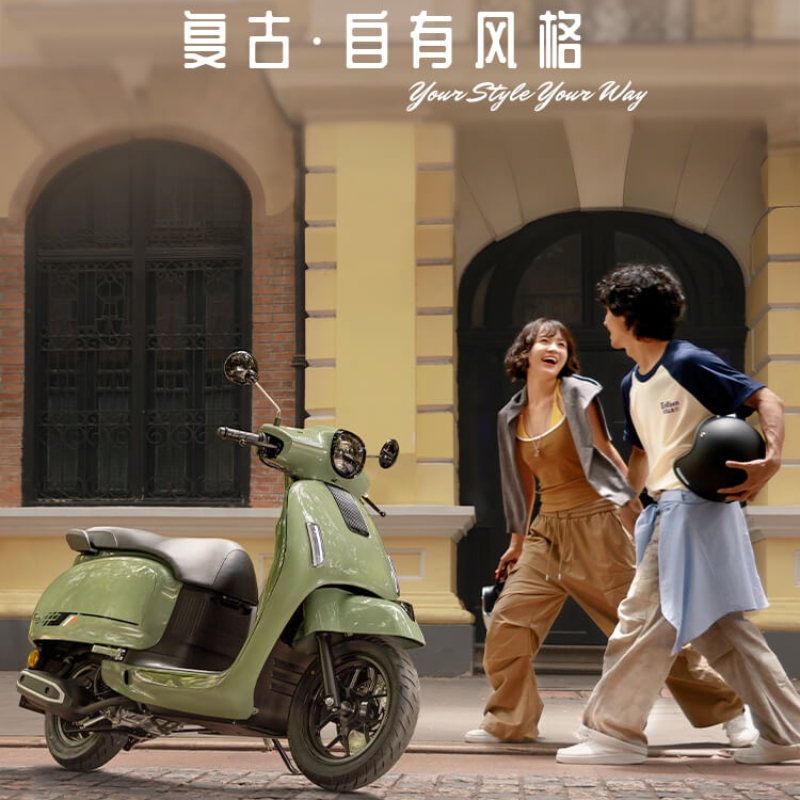 NWF125五羊本田踏板车搭载本田ESP发动机摩托车整车国四电喷燃油