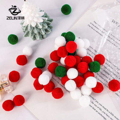泽林圣诞节花束装饰毛毡圆球