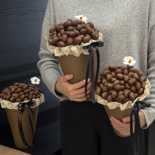 泽林网红款秋冬礼物手工diy板栗花束包装全套材料包送闺蜜女朋友