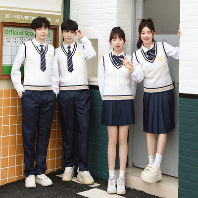 合唱团诗歌朗诵演出服高初中学生成人学院风秋冬运动会班服套装