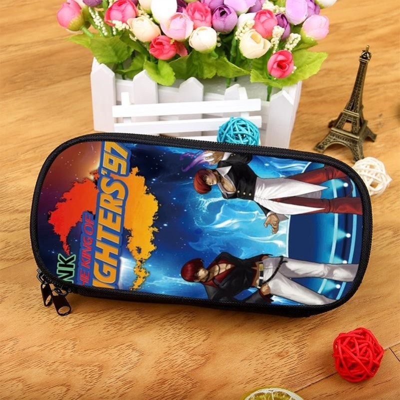 拳皇大容量笔袋铅笔盒文具盒化妆包化妆袋可一件定制定做