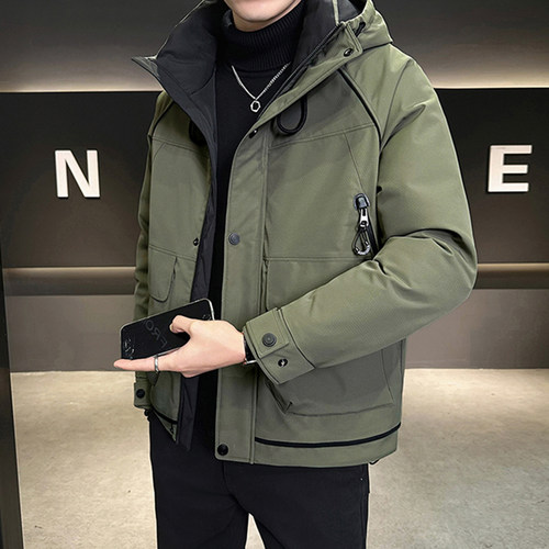 防水防风工装外套三防面料羽绒服