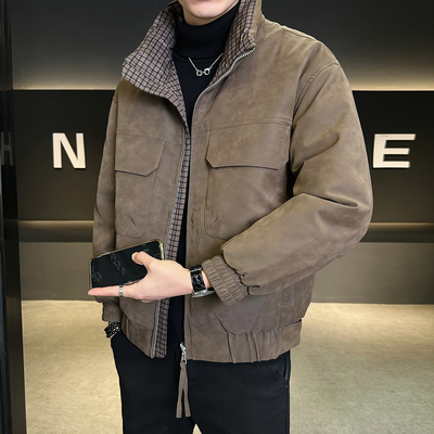 90鹅绒衣服男款皮羽绒服冬季外套