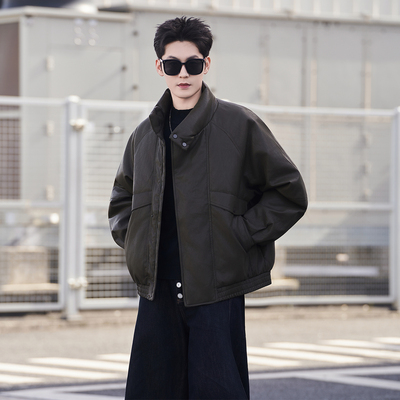 正品白鸭绒立领皮羽绒服爆款外套