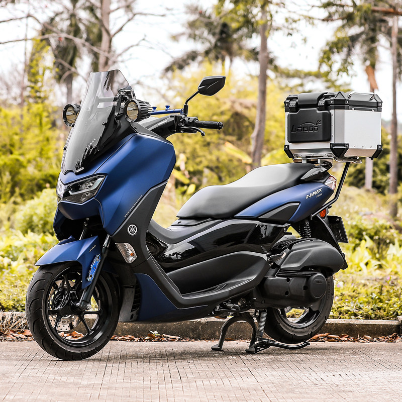 loboo萝卜摩托车尾箱yamaha雅马哈nmax155铝合金尾箱改装后货尾架