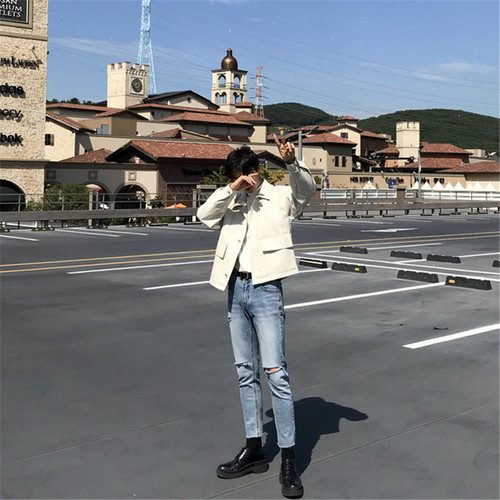 大牌双口袋夹克