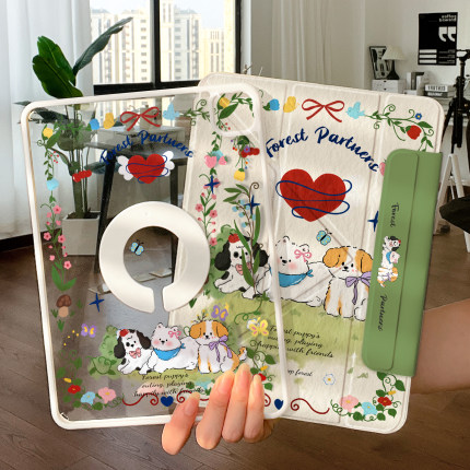 适用ipadair7保护套pro磁吸ipad11保护壳6可拆分mini7苹果10代9平板13寸无笔槽轻薄3y折air5旋转8透明4防弯摔