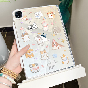 2025新款 ipadpro保护套air6亚克力air5旋转9适用苹果4平板10无带笔槽11寸壳轻便mini7全包13抽拉拆分12.9三折