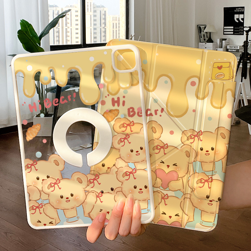 ipadpro磁吸旋转超可爱保护套