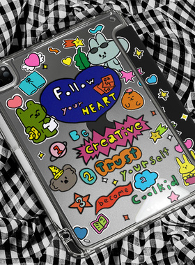 ipadPro保护壳9代透明air5带笔槽4套2022款11寸适用苹果mini6平板2021防弯摔10.2全包129轻薄10.9亚克力8可爱