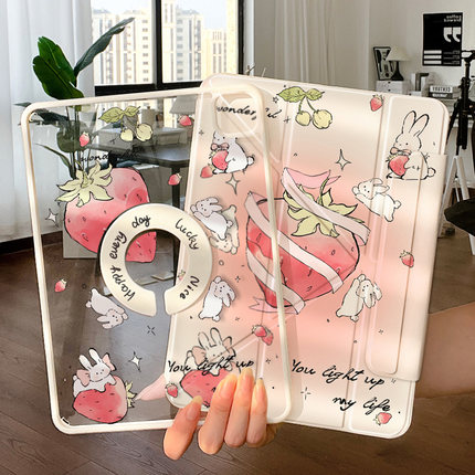 2025新款ipadair6保护套旋转pro11寸壳y折磁吸air5透明可拆卸13亚克力10适用苹果9代mini7防弯4搭扣12.9笔槽8