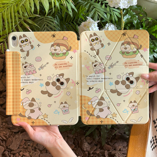 适用ipadair7保护套2025款 pro增高支架ipad11磁吸双面夹mini7轻薄苹果10代平板air6旋转5壳13寸笔槽4拆分129Y