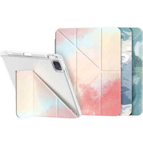 iPadAir6保护套2025款pro11寸壳2024苹果平板10第九代8轻薄亚克力mini7磁吸4带笔槽Y折9防弯文艺ari5简约2022