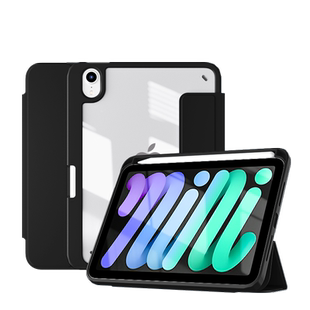 ipad9保护套亚克力pro11寸2025款适用苹果mini6平板壳2024轻薄air5带笔槽10磁吸2022防弯4透明13拆分12.9三折