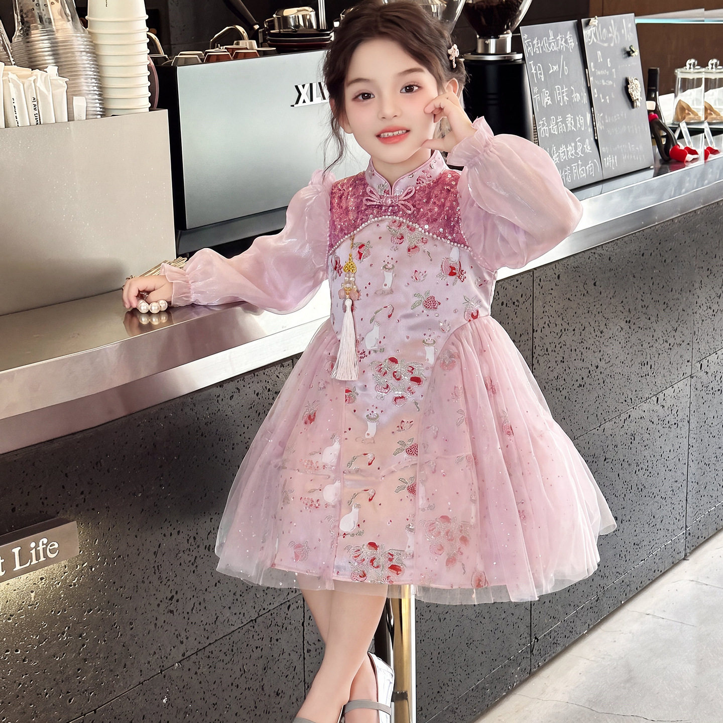 2026新款女童汉服中式公主裙