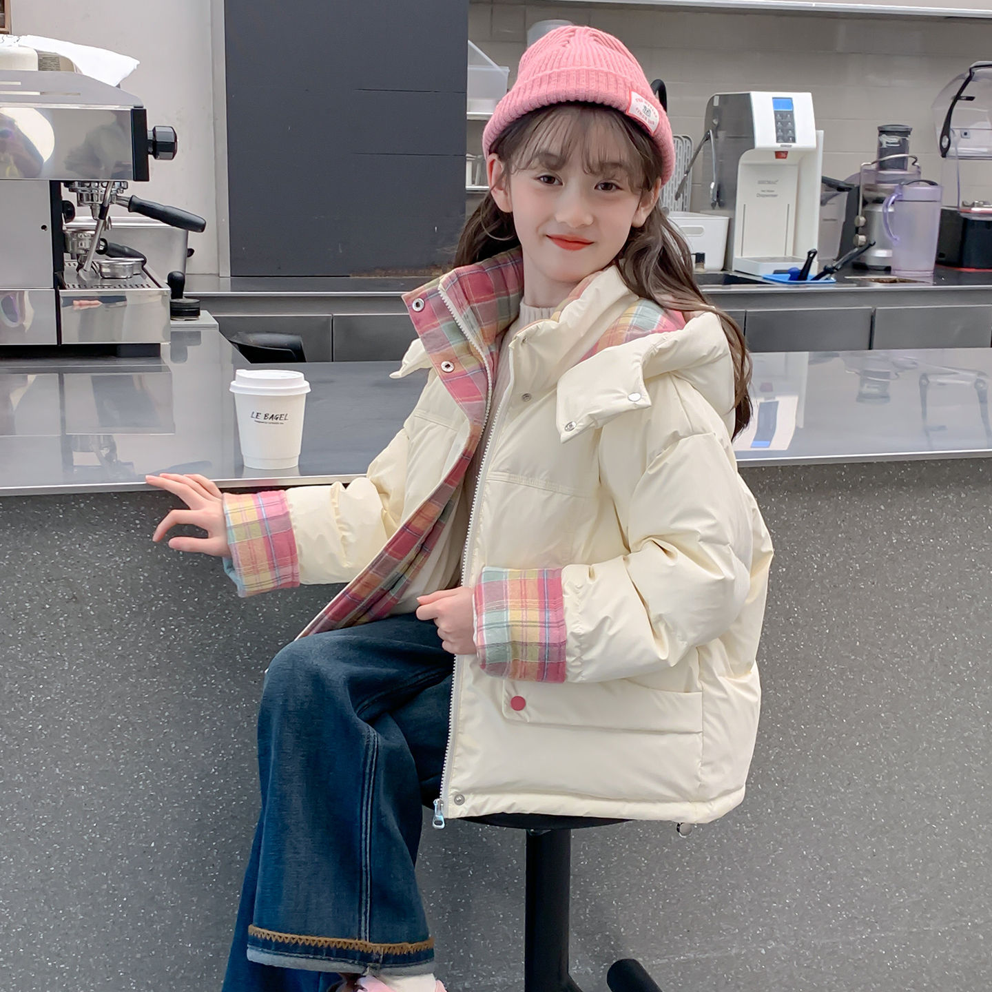 女童棉衣外套冬装2025新款儿童冬季洋气棉服超好看小女孩羽绒棉袄