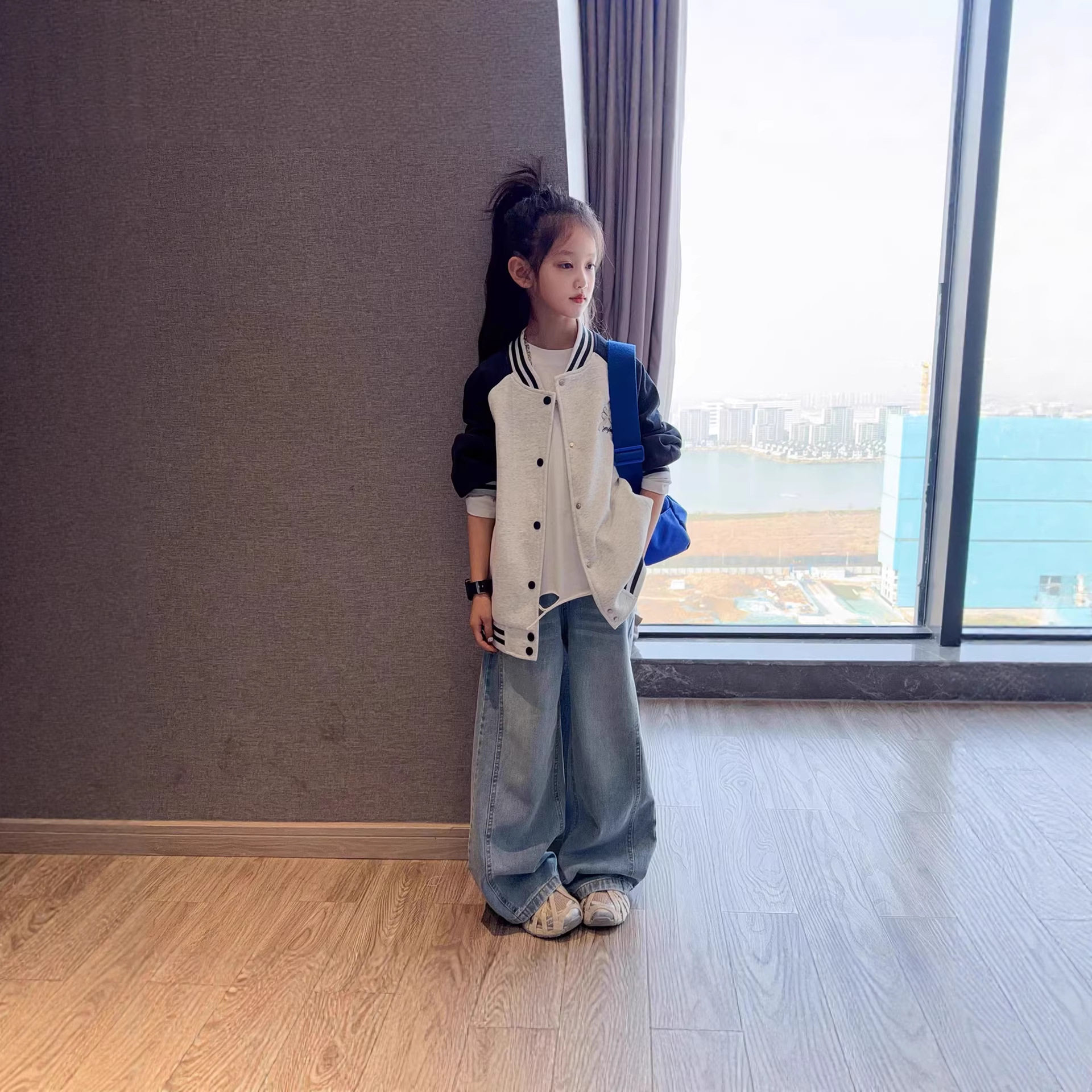 女童春秋装棒球服外套2026新款中小学生夹克衫上衣儿童春季休闲卫