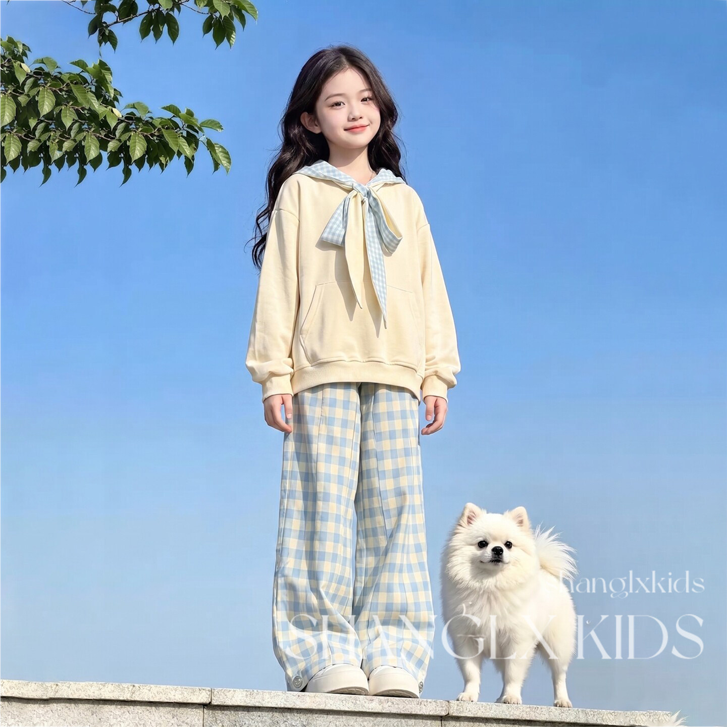 女大童秋季高级感卫衣套装