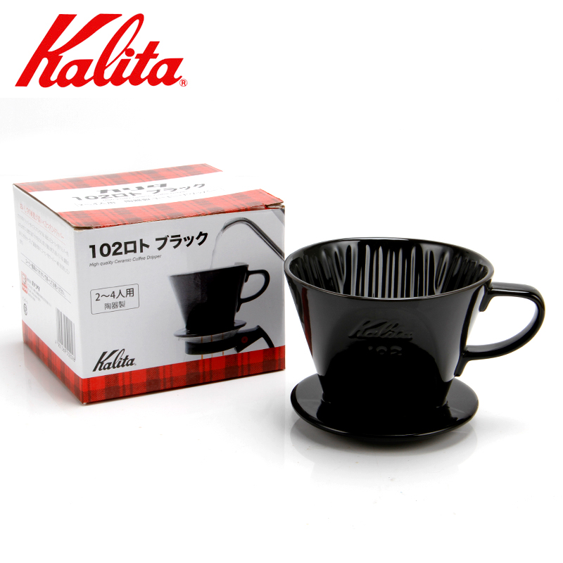 日本原装 清仓KALITA咖啡过滤杯三孔手冲咖啡杯陶瓷滴滤杯1-4人份