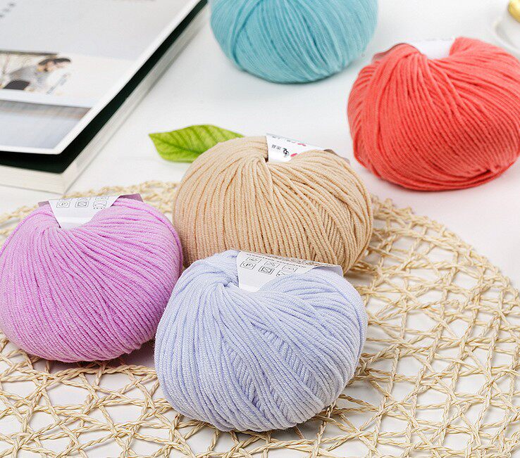 四团包邮 上海制4股手工编织毛线棉腈线芯棉线亲肤彩虹牛奶棉线在类目 服饰配件/皮带/帽子/围巾, 制衣面料, 毛线中 - 来自Buy2taobao.com提供专业的淘宝代购服务
