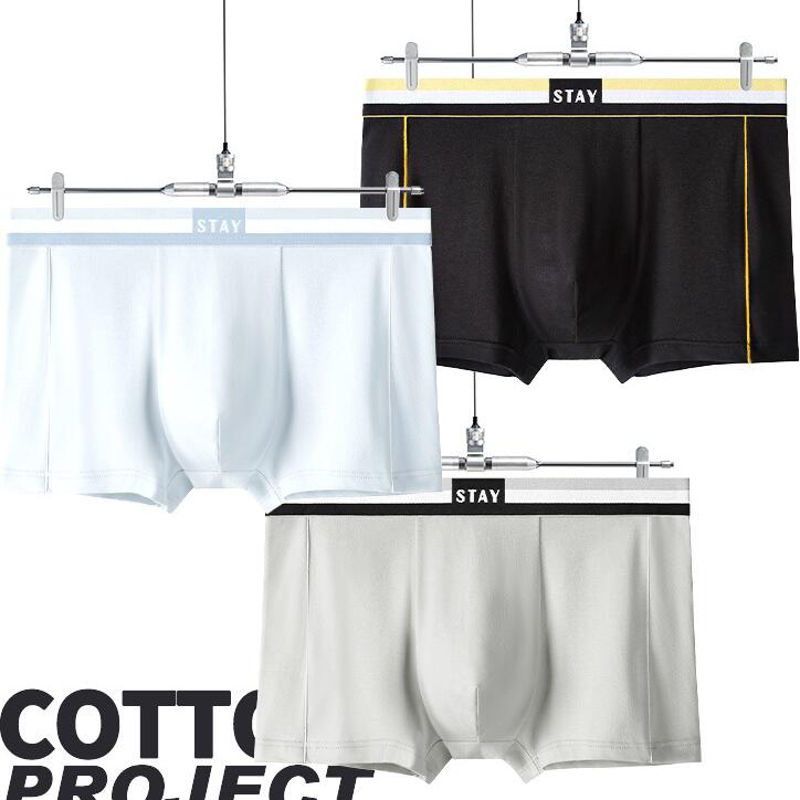 中腰男士内裤纯棉莫代尔平角