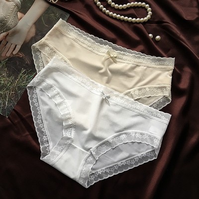 丝滑少女三角内裤女士蕾丝边