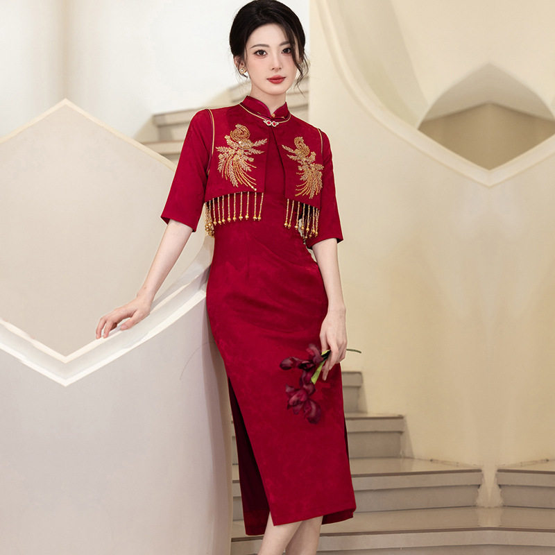 唐之语固执官方旗舰店专柜同款名兰世家2026新款四美子梦之超旗袍图片