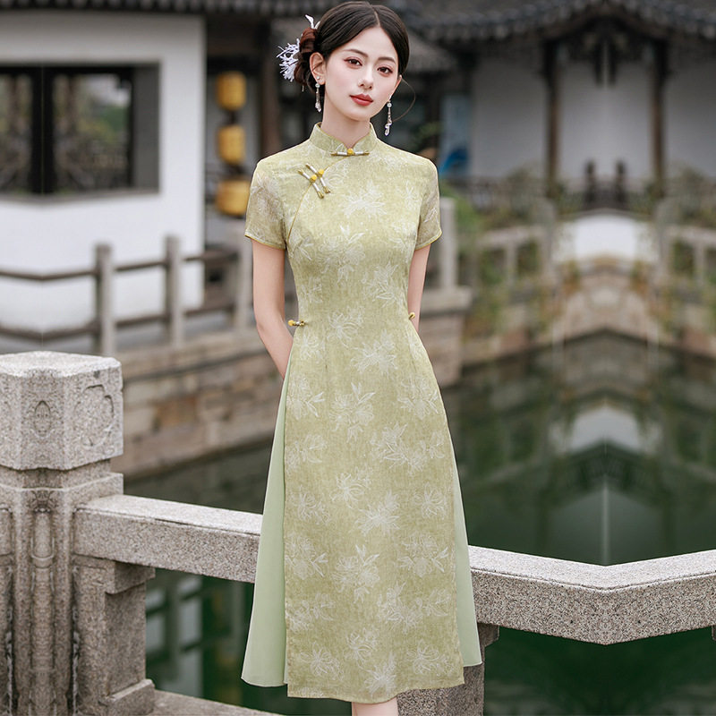 唐之语槿爷瑞蚨祥花间辞一衿清禾梦至超旗袍先生崔万志官方旗舰店图片