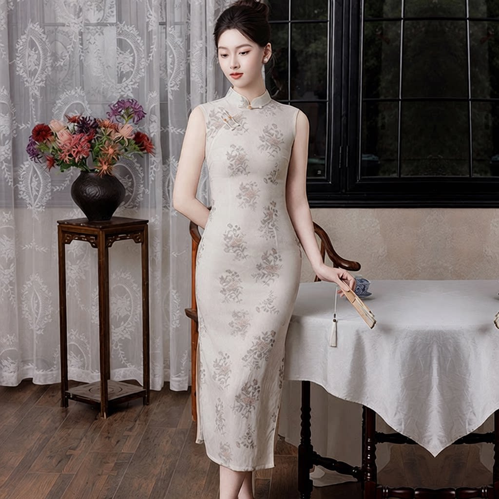 唐之语女装陶玉梅商场同款2026新款一珂锦绣旗袍先生崔万志旗舰店图片