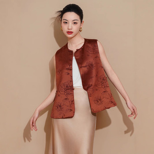 名兰世家官方旗舰店龙迪娘子写2026新款女装新中式国风马甲高级感