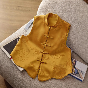 名兰世家官方旗舰店龙迪娘子写2026新款女装新中式国风马甲高级感