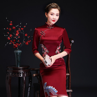 花满絮东方美人花间辞2026新款茉茉古法崔万志官方旗舰店女装旗袍