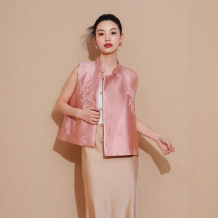 名兰世家官方旗舰店龙迪娘子写2026新款女装新中式国风马甲高级感