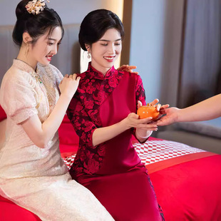 徐之行俏娘鱼2026新款戚薇同款苏城日记崔万志官方旗舰店女装旗袍