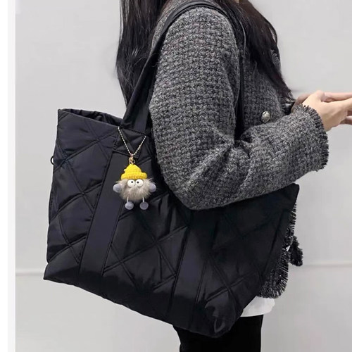 秋冬绵绵托特包单肩女包大包包