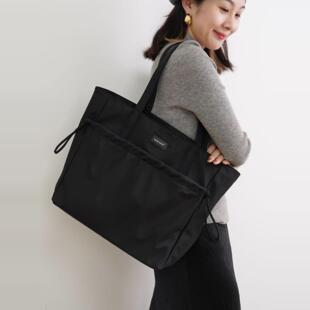 2025新款简约通勤托特包电脑单肩包大容量轻便防水牛津布手提女包