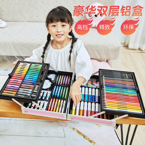 凯蒂卡乐安全宝宝画小学生水彩笔
