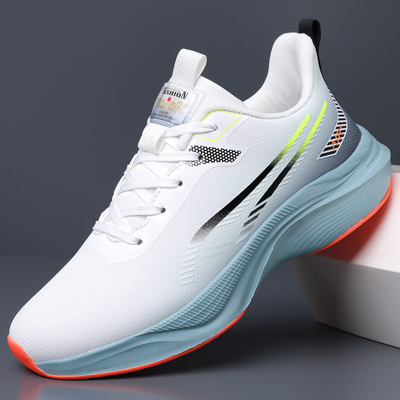 跑步鞋男款保暖加绒跑鞋成人大码皮面运动鞋跑步鞋冬季保暖跑步鞋