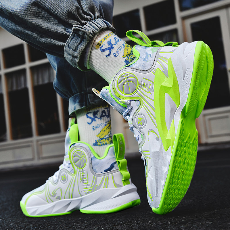 科比正品男款篮球鞋冬季加厚高帮鞋青少年儿童运动鞋实战男童球鞋