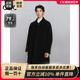 商场同款 黑色立体压印通勤长款 大衣 GXG男装 24冬新品 G24X264025