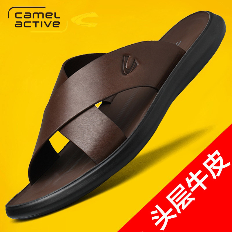 凉鞋真皮凉拖鞋男防滑沙滩鞋