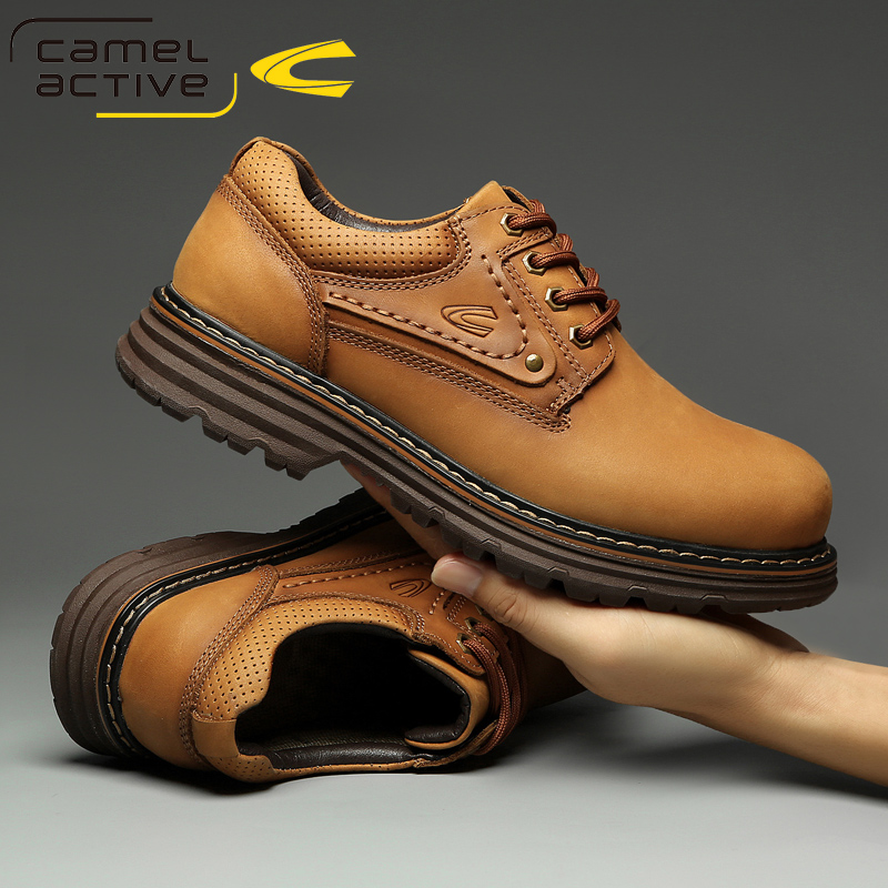 大头休闲皮鞋低帮马丁登山鞋