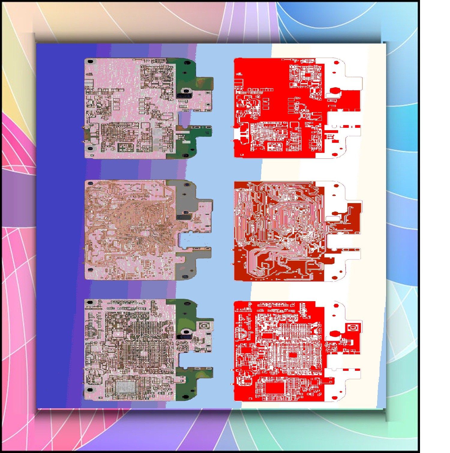 线路板抄板电路设计返原理图打样一条龙加工制作焊接贴片成功复制