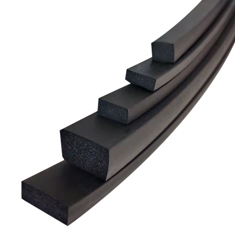 丁晴三元发泡条防撞机械密封条海绵条电机柜阻燃橡胶耐油nbr方条