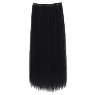 汉服古风女假发片接长发一片式发排玉米须直发片古装明制盘发造型