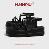 Слайдеры на платформе, летние тапочки, обувь