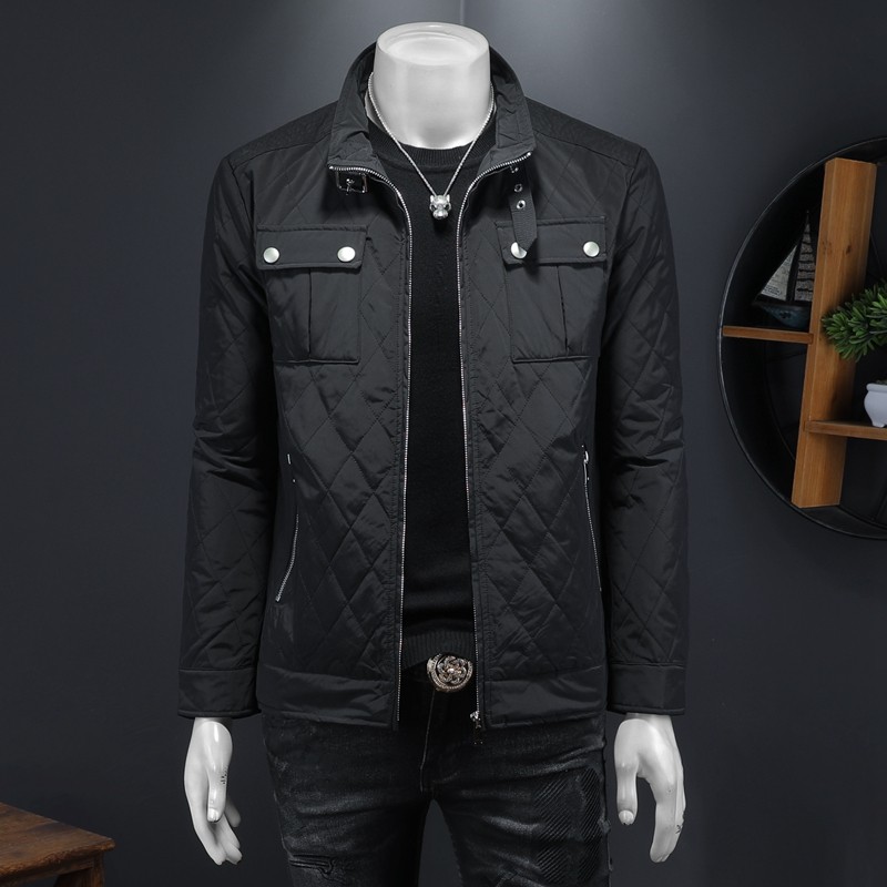 2024立领棉衣绗缝时尚棉充抗皱防水男士外套货号AK042P260，男装棉衣，钱塘6027（原6003）