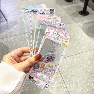 可爱适用iphone4s 8Plus手机膜苹果6splus钢化玻璃膜6p防摔女款 8代美乐蒂se2 3保护前膜 5s卡通库洛米7