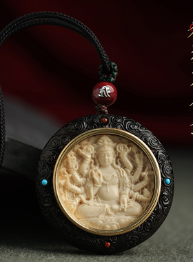 猛犸牙本命尊吊坠男士项链挂件