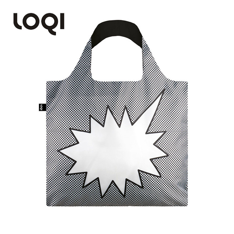 德国LOQI波普艺术环保购物袋可折叠收纳袋单肩大容量包女包 talk|msdalam kategori penyatuan simpanan, Rumah Storage Appliances, Pouch, beg membeli-belah/beg - dari Buy2taobao.com untuk memberikan perkhidmatan ejen Taobao profesional membeli
